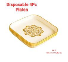 Disposable Fancy Plates – Premium Party Dinnerware for Events & Celebrations | Eco-Friendly, Sturdy & Elegant Tableware