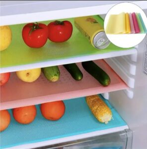 Refrigerator Mat, Washable Fridge Mats Liners Waterproof Fridge Pads Mat, Shelves Drawer Table Mats, Refrigerator Liners for Shelves, Table Placemats Pads , Cabinet Protective Pads ,Antifouling Refrigerator Mat