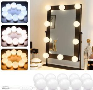 Mirror Light – LED Touch Sensor Makeup Mirror with Adjustable Brightness | Rechargeable Vanity Mirror for Home & Travel