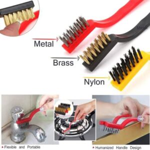 Metal Cleaning Brush – Heavy-Duty Wire Brush for Rust & Paint Removal | Durable Steel Bristles for Metal, Grill & Surface Cleaning
