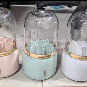 Rotating Food Grain Storage Container Large Capacity 9L 6-Grid Rice Dispenser